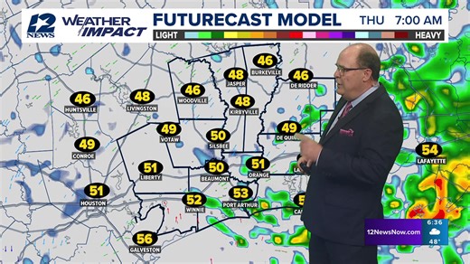 Streaming live on 12News 12News meteorologist Kerry Cooper is in the Weather Impact Center to update you on Wednesday's weather in Southeast Texas. | 12NewsNow