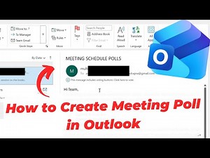 How to Create Meeting Poll in Outlook