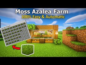 Minecraft: EASY AUTOMATIC Moss Azalea Farm 1.20! | Step-by-step Guide