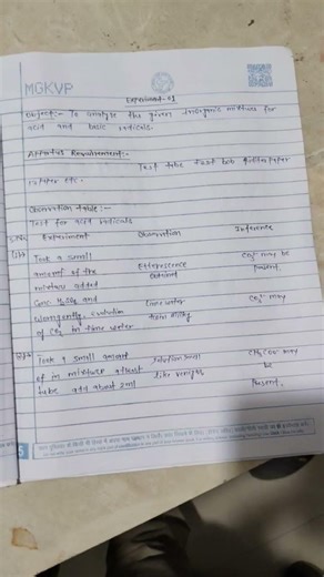 BSc 3rd year chemistry ⚗️🧪✍🏼 5th semester final practical exam #shortsfeed #shortsvideo