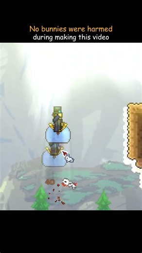 No bunnies were harmed in terraria