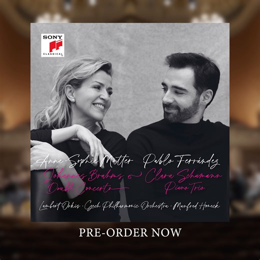 I just was on tour with Pablo Ferrández - Cellist and it was an extraordinary joy to make music in a quartet setting! Even more so in the Brahms double. I am super proud to share this with my friends and fans! You can enjoy the first single, the third movement from Clara Schumann's piano trio in G minor, and preorder the album here: mutter-ferrandez.lnk.to/brahms-schumannLF | Anne-Sophie Mutter