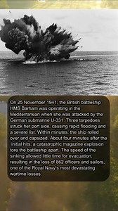 💥 HMS BARHAM LOST IN FOUR MINUTES #WWIIHistory #NavalHistory #WarStories #BattleOfTheMediterranean #MilitaryHistory #WW2 #fblifestyle | Gist of History
