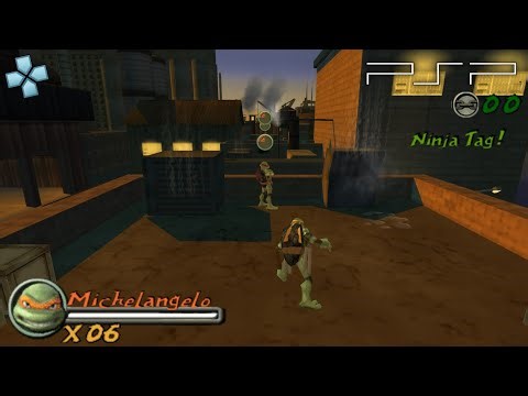 TMNT: Teenage Mutant Ninja Turtles - PSP Gameplay (PPSSPP)