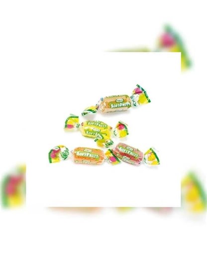 Vidal Assorted Soft Fruit Jelly Candy Wrapped 2.2 lb Bag