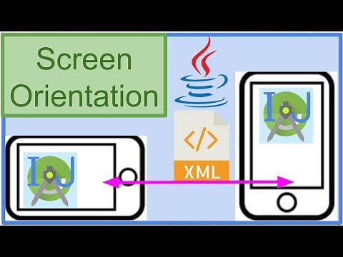 Setting Screen Orientation in XML and Java