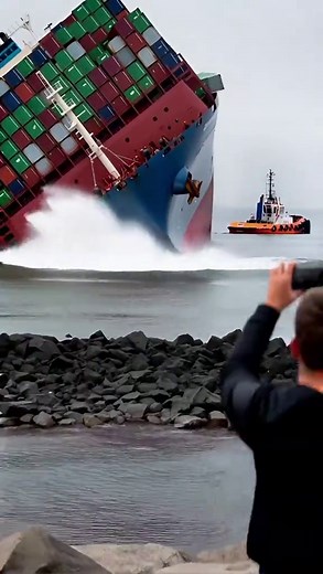 Massive Ship Capsizes Caught On Camera!