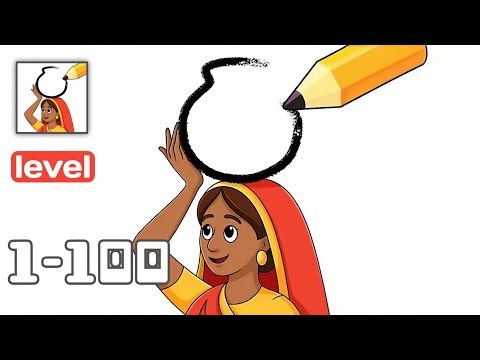 Draw Puzzle Fix One - Gameplay Walkthrough level 1-100 Draw the other part to reveal (IOS, Android)