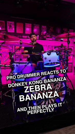 Reacción del baterista a DONKEY KONG BANANZA: ¡ZEBRA BANANZA!