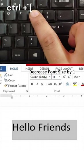 How to Decrease Font Size by 1 point in Microsoft Word | Quick