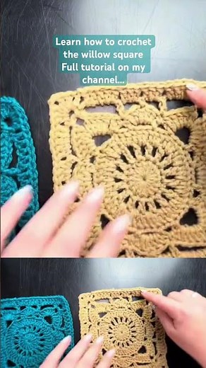 Learn how to crochet the willow square… full tutorial on my channel #crochet #tutorial