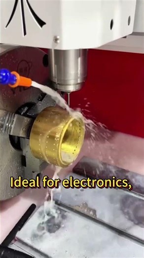 Brass Part 1.1mm Indexing micro drilling machine #machine #factory #cnc #drilling #brass #micro