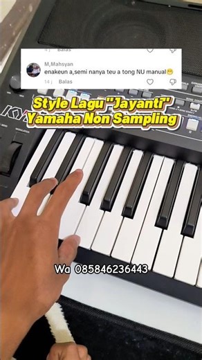 Style lagu jayanti non sampling koplo #styleyamaha #nonsampling