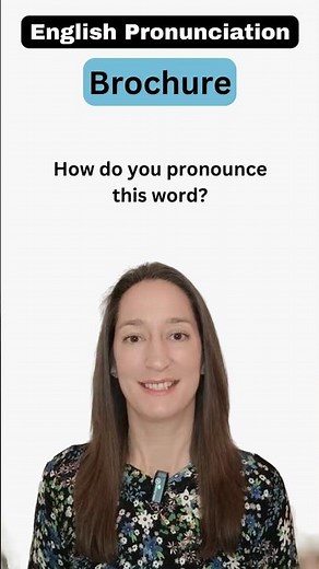 How to pronounce BROCHURE (UK and US)