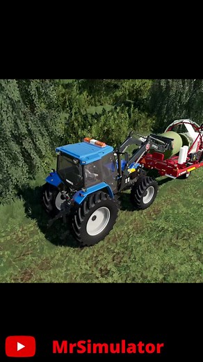Wrapping Round Bales in Farming Simulator 19