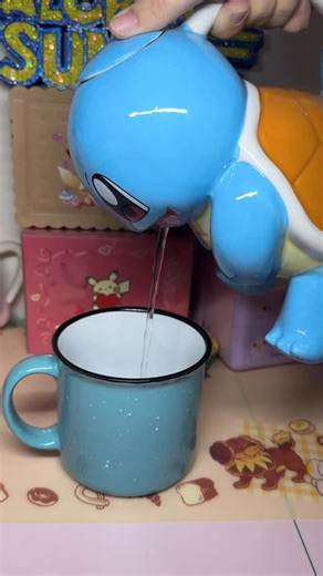 Alcremie Sundae | Dev on Instagram: "Squirtle, use Water Gun! 💧 This adorable teapot is made by @abystyle_thefanexperience but I was able to get my hands on it thanks to the amazing @nycplushiequeen! ♡ ♡ ♡ #pokemon #ポケモン #pokemonlifestyle #pokehome #squirtle #pokemoncollector #teapot #teapotcollector #pokemonkitchen #kanto #abystyle"
