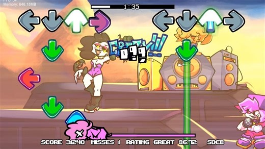 FNF B-Side 重置版或者应该是重启？ WEEK 4~WEEK 6(Hard难度通关)