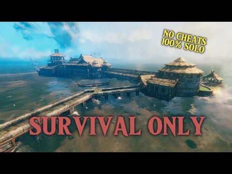 I Built an Epic Island Castle in Valheim | Iron Age Survival Base Tour