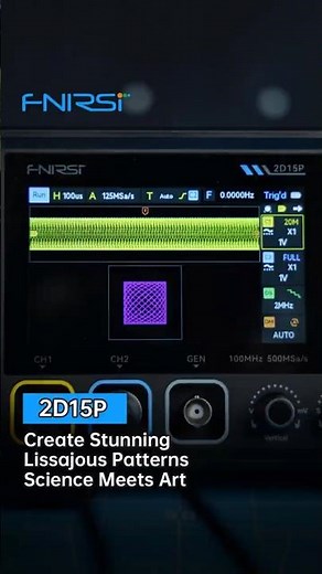 FNIRSI 2D15P Touchscreen 2CH 100MHz Digital Oscilloscope + Multimeter + DDS | Science Meets Art
