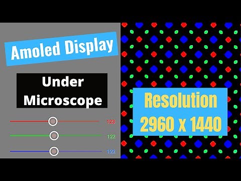 How an Amoled display Generates Colors, Under Microscope