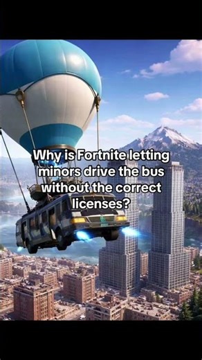 Driving the bus in Fortnite #fortnite #chapter7season2 #bus #shorts #trend