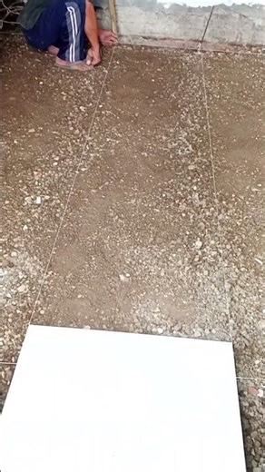 To level granite, use a string as a guide.