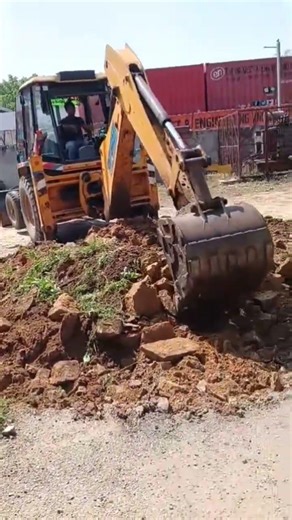 #JCB working for interlocking tiles installation #construction #industrialwork#viralshorts#trending