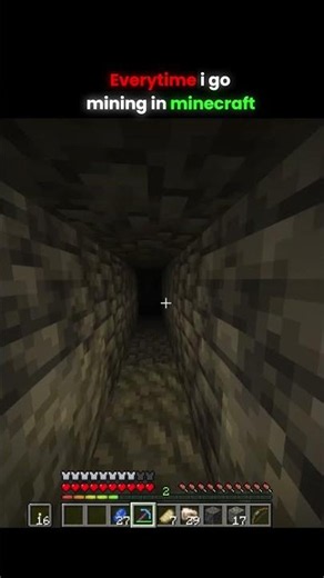 Every Time I Go Mining In Minecraft 💀⛏️ |#Minecraft Shorts #minecraft