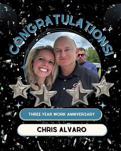 Happy Work Anniversary Chris Alvaro!