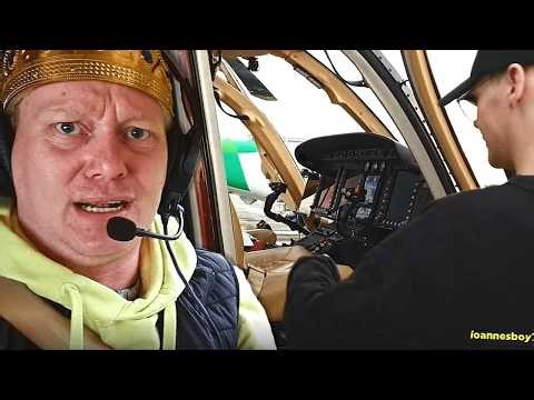 Hubschrauber Flug Live!! 😱 Kings Casino Anreise mit Sascha 😂 (Uncut)