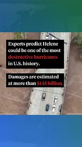 According to an updated AccuWeather estimate, Hurricane Helene could inflict between $145 and $160 billion in economic loss and damages. This would make Helene one of most destructive hurricanes in U.S. history alongside hurricanes Katrina, Sandy, Harvey and Ian. 17 out of the top 20 most expensive storms in U.S. history have occurred within the last 20 years, according to NOAA. Climate activists and scientists say Helene is just the latest in a series of more frequent, more intense extreme weat
