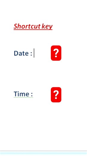 Data & Time Shortcut Key 🔑 । shortcut key। laptop। GrowitechYT