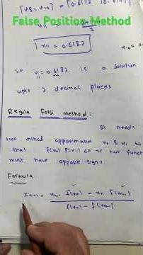Class 12 Math | FBISE NBF | Ex 10.2 | Regula Falsi Method | False Position Method | Sir Zakria Ayaz