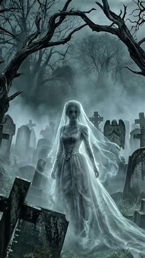 Drivers Keep Seeing a Ghost Bride on This Road 👰👻 #scary #horror #horrorstories