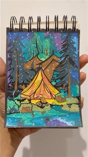 These 4 drawings will make you feel cozy 🐿️💖 #art #books #shorts