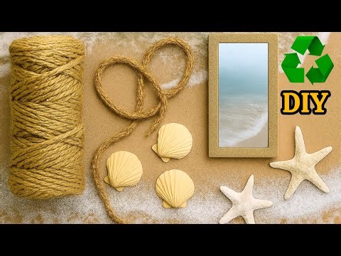 💖The magic of hemp and shells: luxurious decor from the beach and the sea, special and beautiful🌊🐚