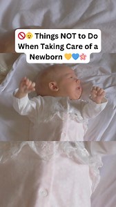 🚫👶 Things NOT to Do When Taking Care of a Newborn 💛💙🌸 Caring for a newborn can feel overwhelming, but knowing what NOT to do can help you keep your little one safe and happy. 💕 Here’s what to avoid: 🛏️ Don’t let baby sleep on their tummy or side — always on the back for safe sleep. 🧸 No pillows, blankets, or toys in the crib — these can be risky. 🌡️ Avoid overdressing or using hats indoors while sleeping — babies can overheat. 👐 Always wash your hands before touching baby. 🥛 Never put