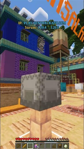 🚀 IP: PLAY.SENTORCRAFT.COM | Envoy Etkinliği ile Ödül Kazan! 🏆 #minecraft #minecraftshorts