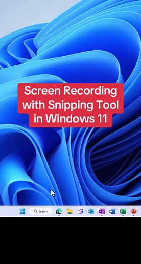 The Snipping tool new suports screen and audio refording in the Windows 11 23h2 update ✂️ #techtips #Windows11 #Microsoft #tutorial #windows