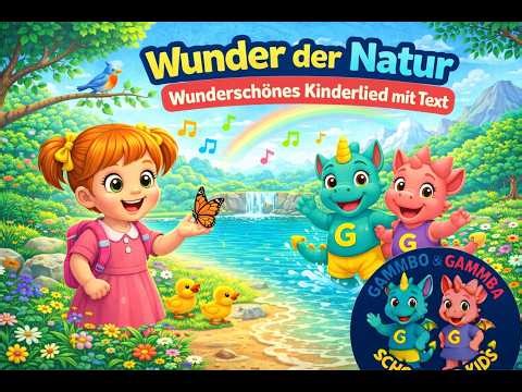 Wunder der Natur – Wunderschönes Kinderlied mit Text 🌿🎶