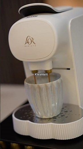 Alessi Koffiecupmachine Plisse - Geschikt voor L'OR Barista, Nespresso Cups - LM9014/W | Cookinglife