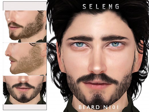 Seleng's Sims 4 Facial Hair