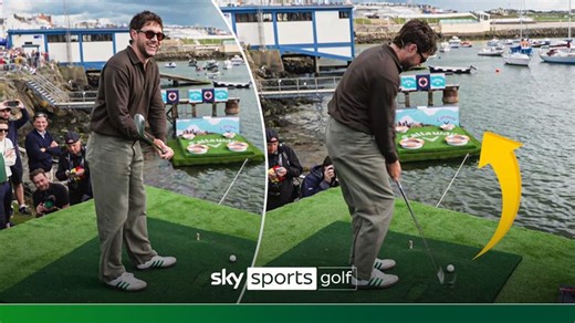 Niall Horan takes on chipping challenge in Portrush ahead of The Open!