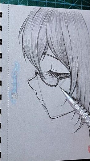 how to draw anime girl from side view ##drawing #manga #anime #art #tutorial