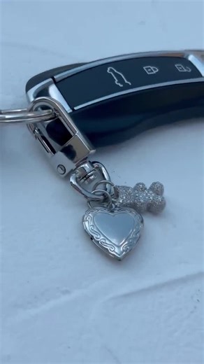 Silver Keychain Locket Bag Multiple Charm, Silver Gold Heart Birthstone Charm, Personalized Key Chain Bag Chain Her Luxury Accessories Gift - Etsy