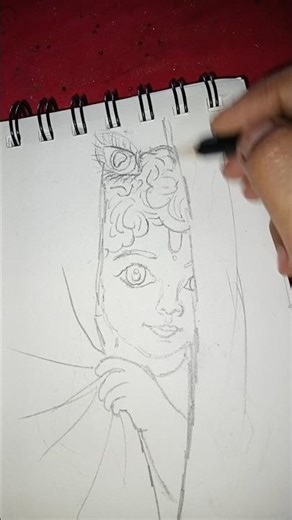 beautiful Krishna sketch ✨️ #youtubeshorts #art