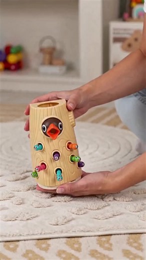 Specially designed for kids aged 2–4! This wooden bird feeder toy comes with magnetic worms to exercise children's fine motor skills. 🦜 Shop now 👇 #ToddlerToys #MontessoriFun #SensoryPlay #TikTokMadeMeBuyIt #ToddlerEducationalToy #FineMotorToy #WoodenKidsToy #PreschoolPlay