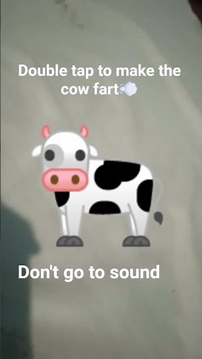 Double tap to make the cow fart💨