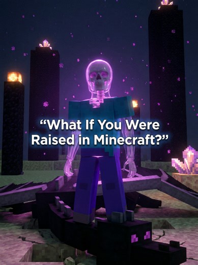 Raised in Minecraft ? #minecraft #3d #human | minecraft