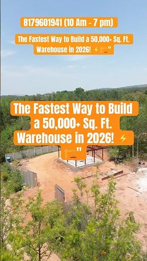 The Fastest Way to Build a 50,000+ Sq. Ft. Warehouse in 2026! ⚡🏗️"